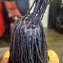 Retwist w/ 3 strand plaits