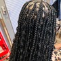 Natural hair box braids