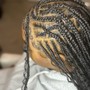 Kid’s half Fulani/Tribal box braids