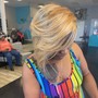 Partial sew in on short hair