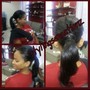 HALF UP HALF DOWN (PONYTAIL SEW IN)