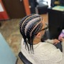 Men's Cornrows with designs