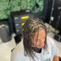 Dreadlock install using interlock method or back combing