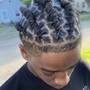 Men’s stitch braids (short hair)