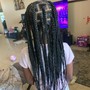 Small Bohemian Knotless Braids (Waist length)