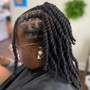 Traditional retwist Loc Maintenance medium to long