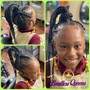 Kid's:  Medium Knotless Braids