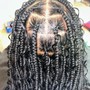 Goddess/Bohemian Braids ( knotless or box braids)