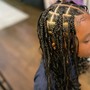 Kid's Medium Boho Braids with curly human hair