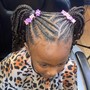 Kid's Braids w/ weave