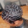 2 strand twist (partial head)