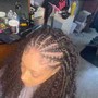 Braid sectioning for knotless or box braids