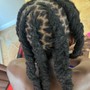 Loc detox wash retwist and style