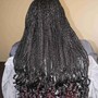 Large Knotless or Large Box Braids