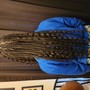 Large Scalp Braids with Individuals in the Backs