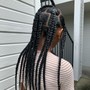 Small Bohemian Knotless Braids (Waist length)