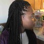 Med Knotless or Box Braids Retouch.