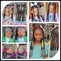 Kids natural full head plat braids (BOX BRAIDS) NO HAIR CAN BE ADDED