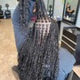 Large knotless braids