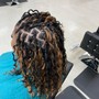 Half up half down Braids