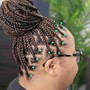 Butterfly cornrows midback and under. (Not recommended for very tick hair) (Non refundable $50 Deposit required *not transferable if cancelation)