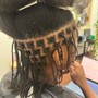 Box Braids/ natural hair/ no extensions added