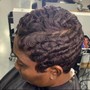 Shampoo blow dry braid down