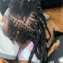 Medium knotless Braids