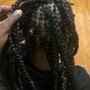 Medium knotless Braids