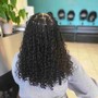 Natural hair invisible locs