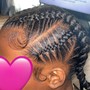 Kids/Teens Twin Stitch Braids (2 braids)