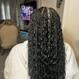 Medium knotless braid