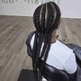 Feeding Cornrow braids