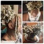 **Starter Locs Coils Twist (With light crochet lock) and Style**