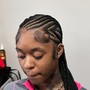 12 or more stitch braids w hair