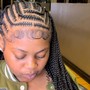 8 stitch braids w hair