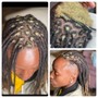 **Full Head: Locs Cut Off, Re-parted, and Reinstalled**