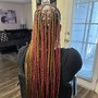 Freestyle straight back braids