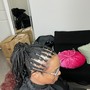 Medium Knotless Braids - mid back