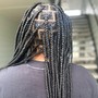 Large trible braids your choice of design for the front half