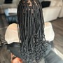 Boho knotless Braid Bob