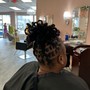 Pin curl Touch Ups