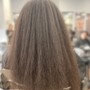 Keratin Smoothing Treatment / blow out straightens moderately