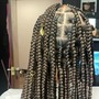 Extended locs: passion twist mid back-lower back  $210