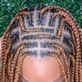 S Knotless Braids