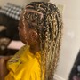 Small Box Braids (mid back)