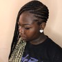 Medium Knotless Goddess Braids