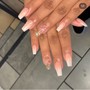 French Tip Manicure + Pedicure