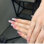 French Tip Manicure + Pedicure