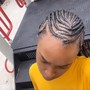 4 cross braids